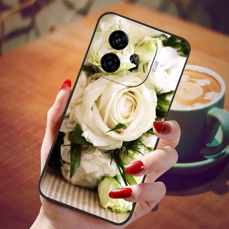 Soft Silicone Fashion Marble Shockproof Case - TPU Bumper Cover, 6.78