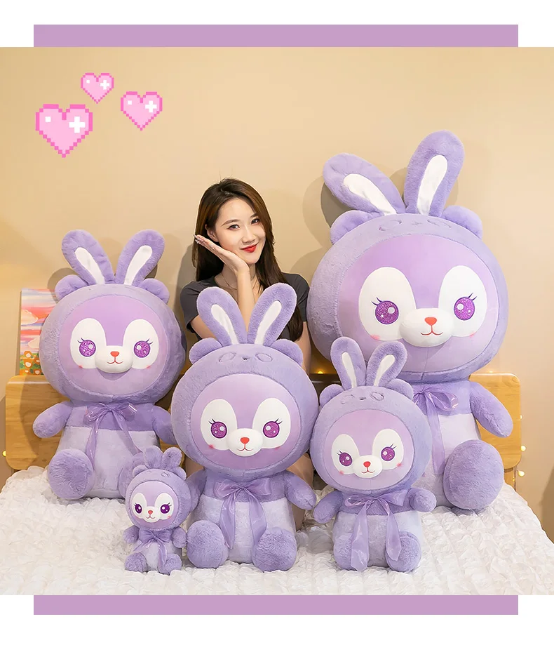 

Кролик, плюшевая игрушка, тряпичная кукла для девочки, девочка спит с большой подушкой, милый маленький белый кролик, кукла