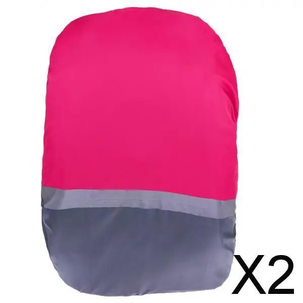 2X Waterproof Dust Rain Cover Travel Hiking Backpack Camping Rucksack Bag M Pink