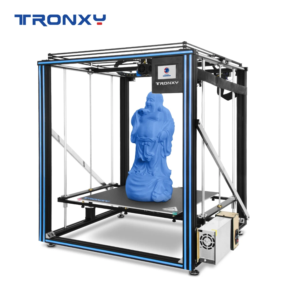 

3D-принтер Tronxy Φ 500*500*600 мм, Высококачественная направляющая управления, рельсовый экструдер Titan, гибкая Бесшумная материнская плата для печати