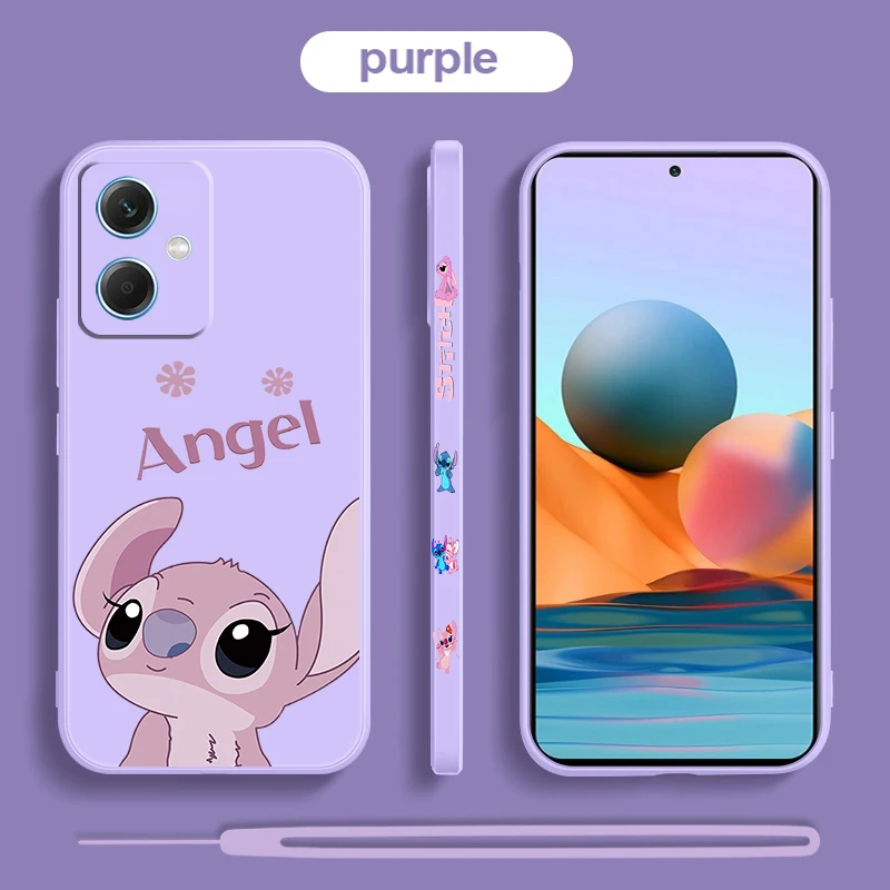 Funda para Xiaomi Redmi Note 12 Pro Oficial de Disney Angel & Stitch Beso -  Lilo 