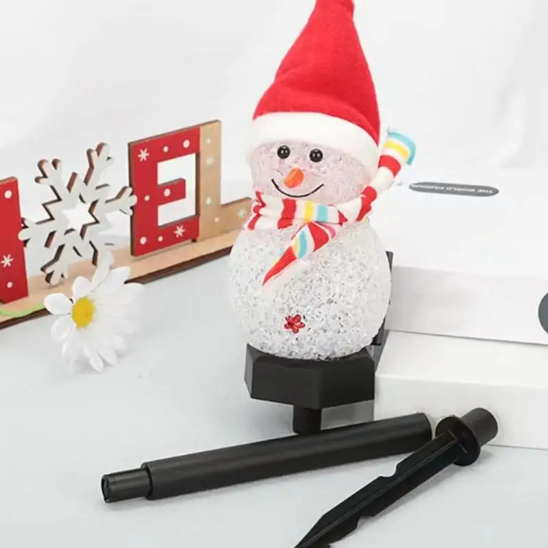 Snowman Stake Lights Waterproof Outdoor Solar Lights Solar Christmas Decorations Outdoor Christmas For Garden Patio 4