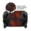 Custom Fashion Abstract Leather Textures Luggage Cover Protector Washable 3D Medieval Pattern Travel Suitcase Covers 3