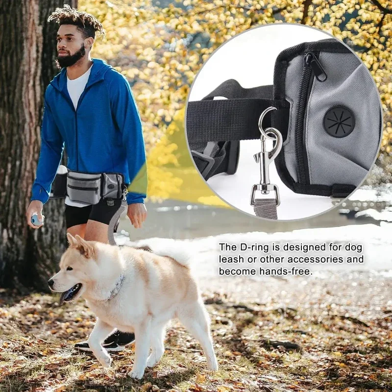 Dog Treat Pouch for Training Outdoor Feeding Bag Large Capacity Pet Trainer Reward Waist Bag Supply