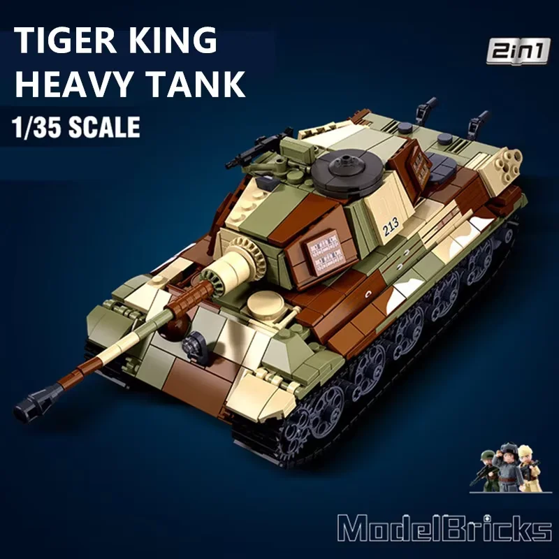 Sluban 930-Piece Military Tank Building Set - Educational Toy