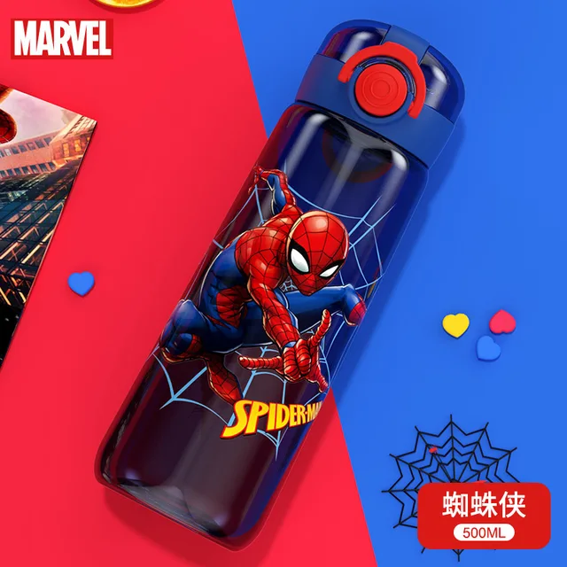 Disney Mickey Mouse Water Bottle with Straw Free Shipping Items Captain  Spider-man Cup Frozen Summer Cute Waterbottle BPA Free - AliExpress