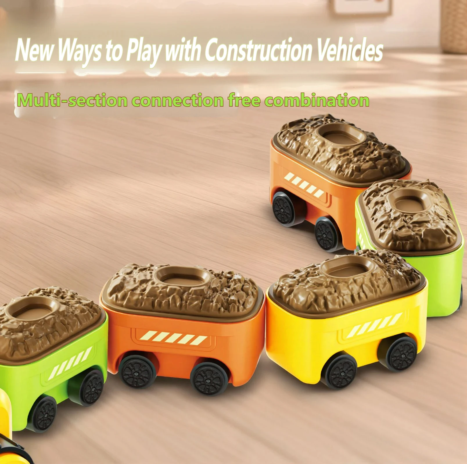 Auto Telecomandata 2.4G, Bulldozer RC, Veicolo da Costruzione, Auto Magnetica con Catena, Giocattolo Interattivo per Feste, Regalo per Ragazzi e Adulti - Image 4