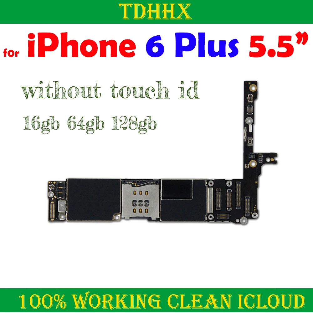 iPhone Motherboard For iPhone 6 6S 6Plus 6SPlus 5.5inch Good Tested Free iCloud Full Chips iOS System iphone motherboard