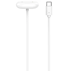 Magnetic Smartwatch Charging Cable with Type - C/USB - A Adapter (Type C White)