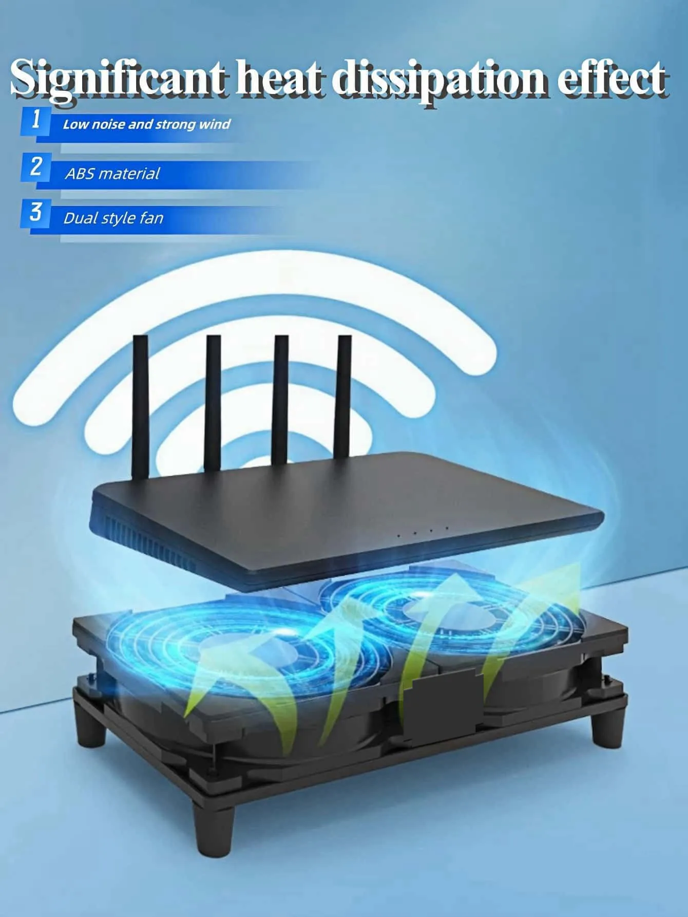 USB Interface Cooling Fan ABS Can Be Used For laptops/Computers/Phones/Routers With A Speed Of 1400 Portable Plug And Play