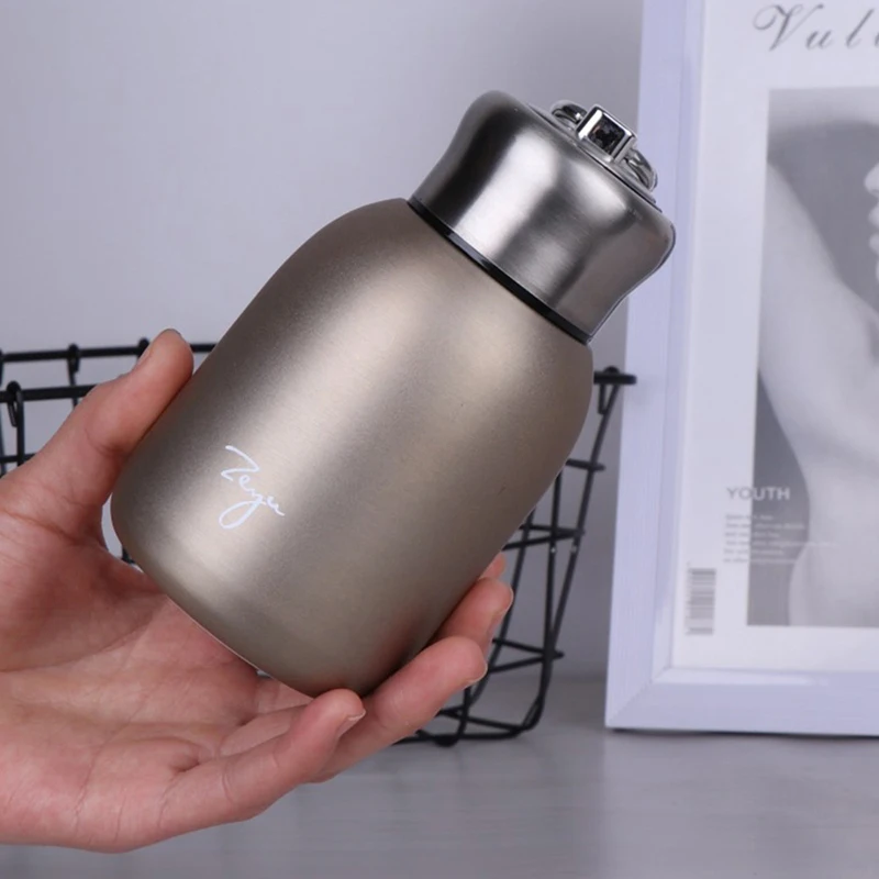 Water Bottle Bottles Flask Women Small Cute 320ml Stainless Steel