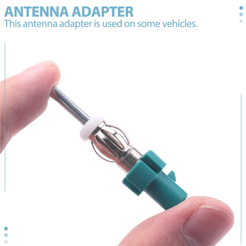 Car Stereo Antenna Adapter FM AM Radio Connector-Fakra to DIN Antenna Plug Converter for Car Receiver