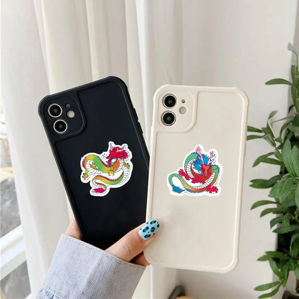 

Waterproof Dragon Stickers for Sale Multicolor Chinese Dragon Stickers Waterproof Cartoon Decals for Laptops Mugs 50 Sheets