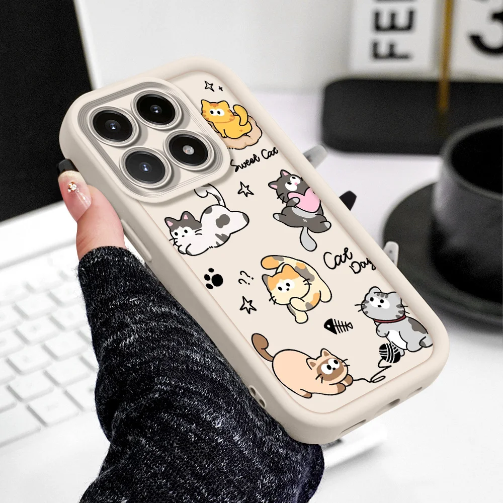 Charming Cat Design Soft Phone Case - Staircase Edition