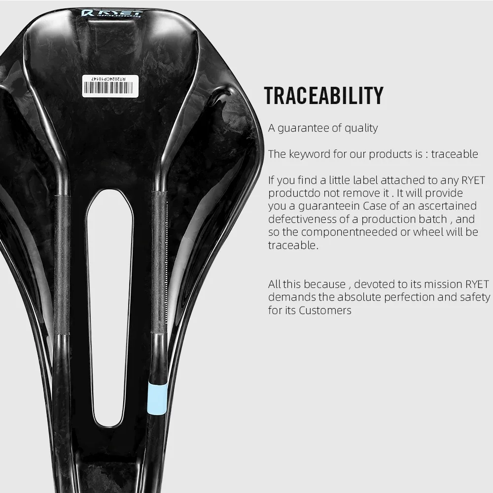 Fahrradsattel Mtb Herren 3D-gedruckter Carbon Fahrradsattel Mit TPU |  Breite 143 / 155 Mm | Schwarz | Unisex | Rennrad MTB