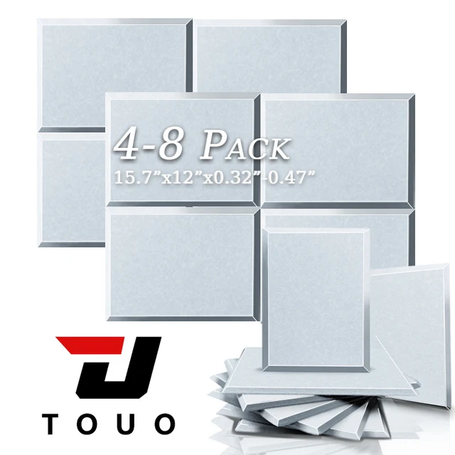 TOUO 4/6/8 Pcs Rectangle Acoustic Panel Flame Retardant Sound Insulation Treatment Soundproof Wall Panels Ktv Acoustic Treatment 1