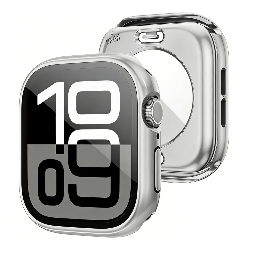 3-in-1 Apple Watch Protective Kit: Tempered Glass Face Cover & Back Bumper