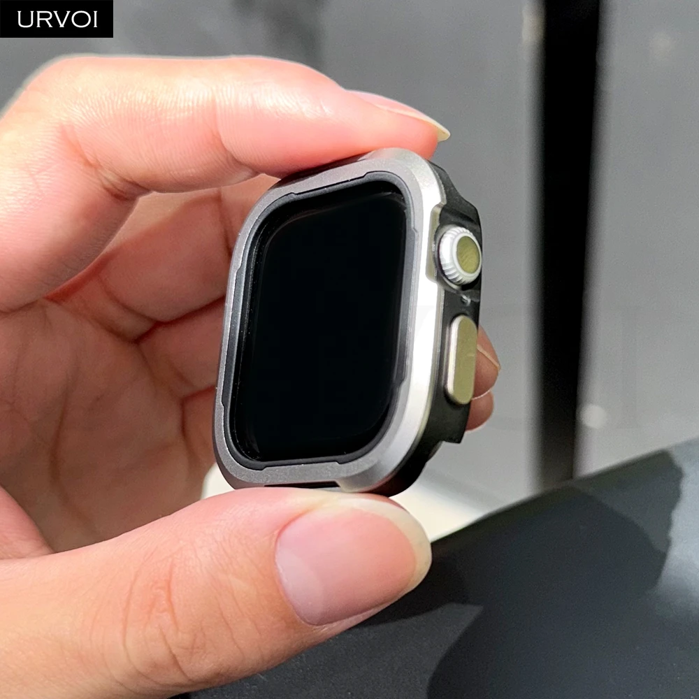 URVOI Premium Aluminum Watch Cover - Durable Metal Frame Protector