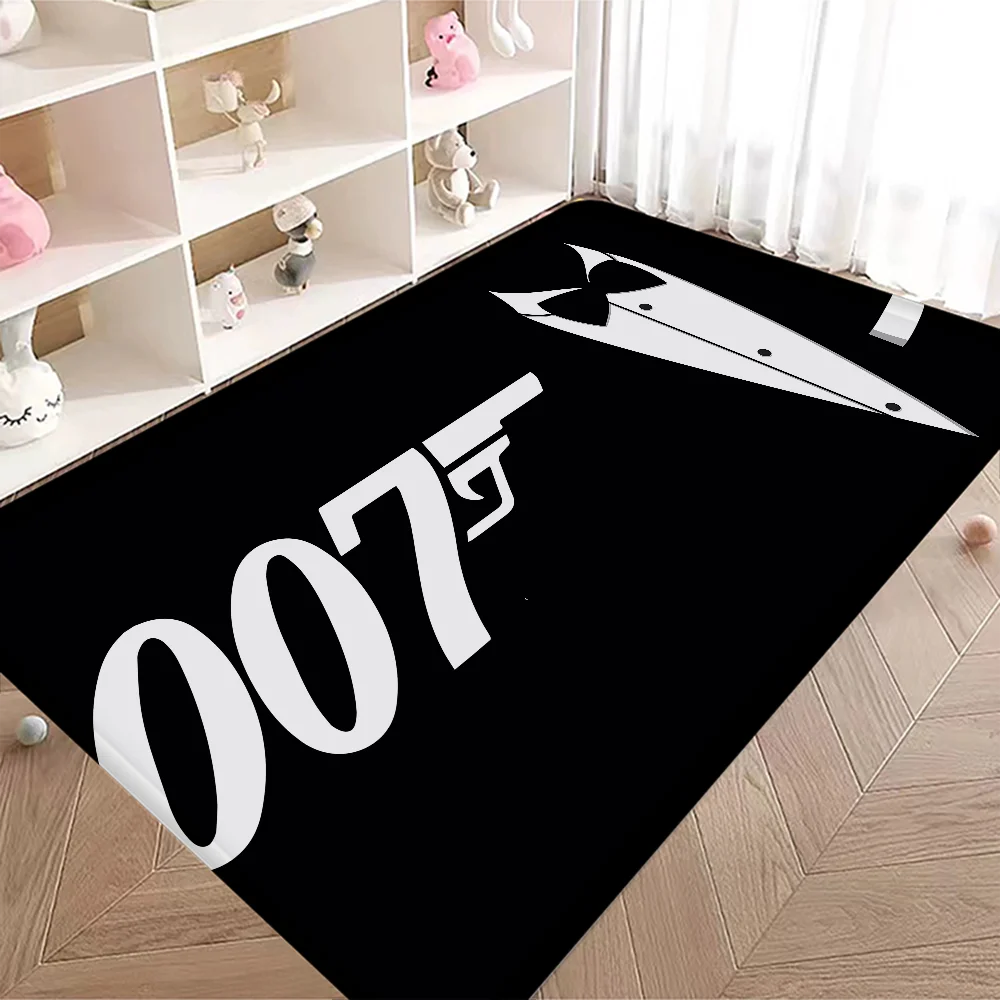 British Legend J-James B-Bond 007 Door Mat Washable Non-Slip Living Room Sofa Chairs Area Mat Kitchen Doormat Area Rug 5