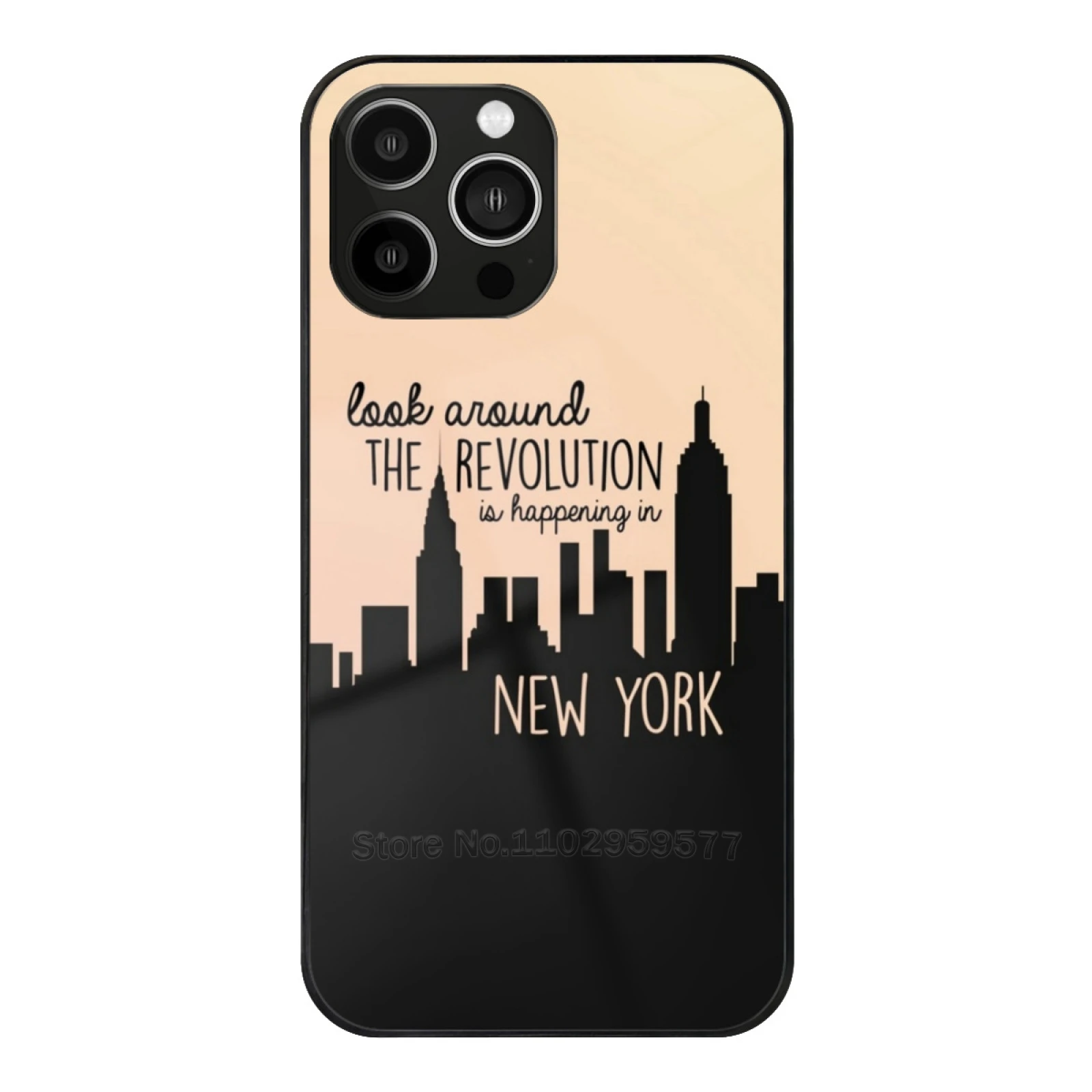 

Revolution In Nyc Glass Phone Case For Iphone 15 14 11 12 13 Pro Xr X 7 8 Xs Max 6S 5S Plus Cover Look Around Alexander