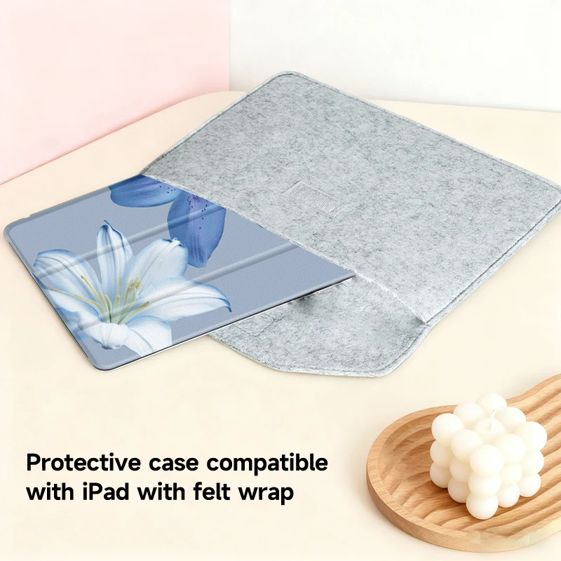 Premium Tri-Fold Bracket Protective Case with Storage Felt Bag