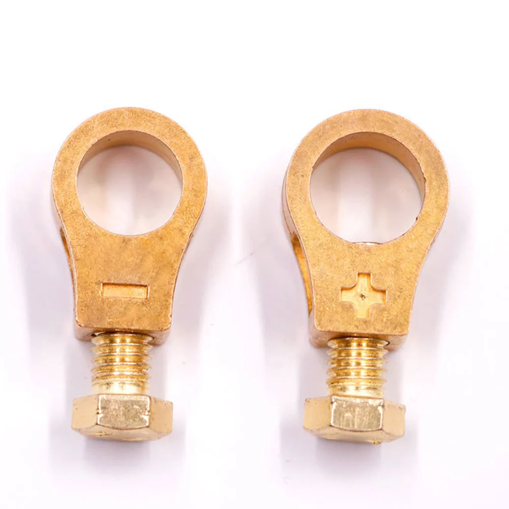 2Pcs Car Battery Terminal Wire Cable Clamp Top Quick Post Terminal Positive Negative Electric Connector Clamps Auto Accessories