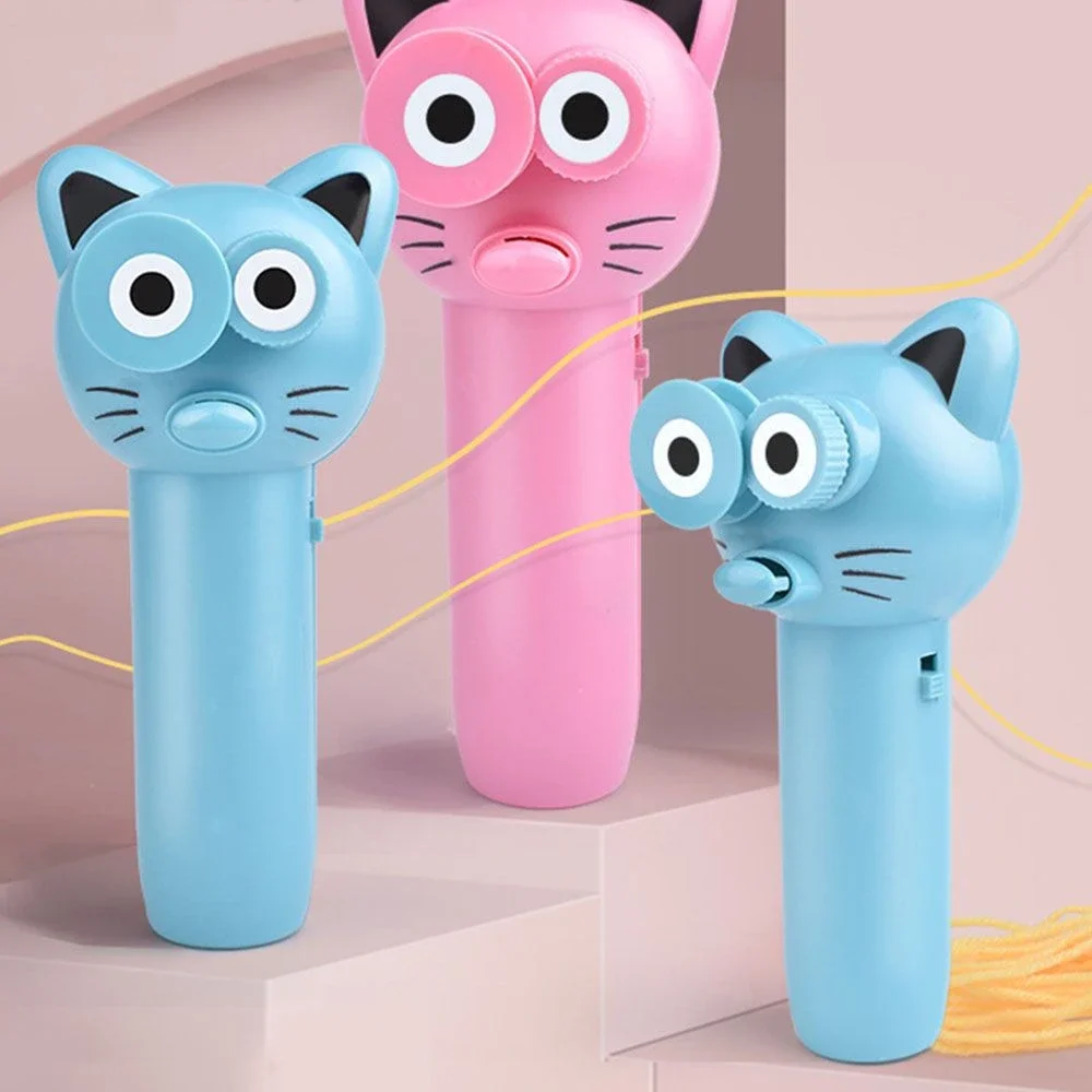 

Fun Creative Party Flavor Portable String Controller Rope Propeller with Rope Push A String Rope String Launcher Gift for Childs