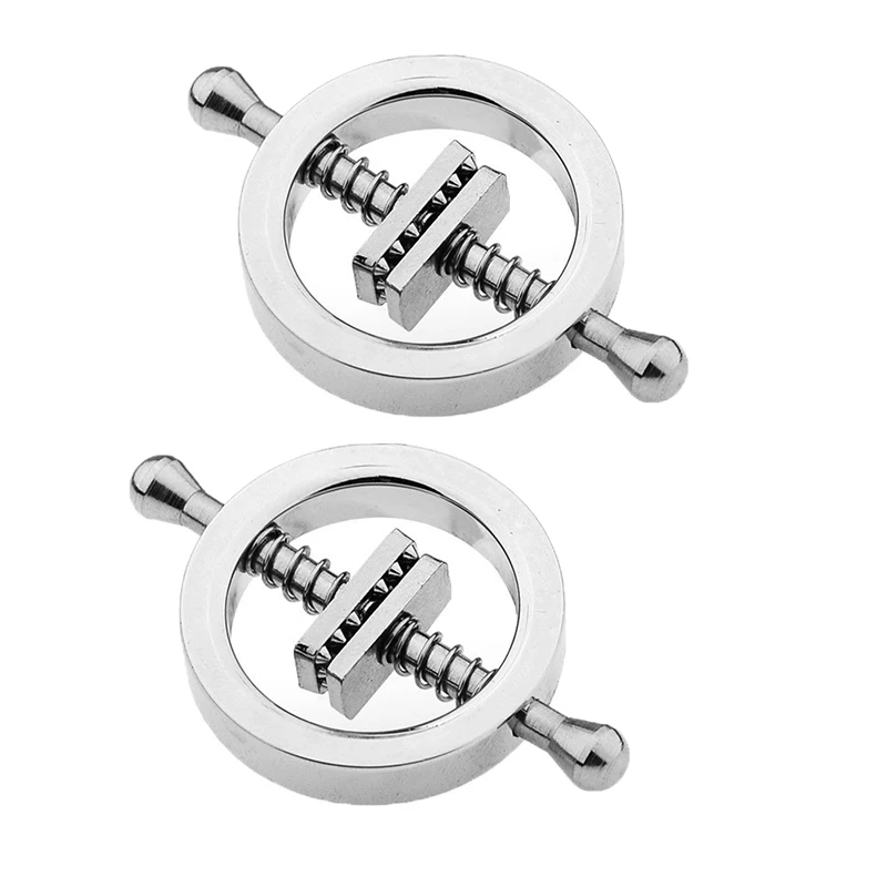 Adjustable Metal Nipple Clamps For Intimate Role Play And Bonding_voghion.com