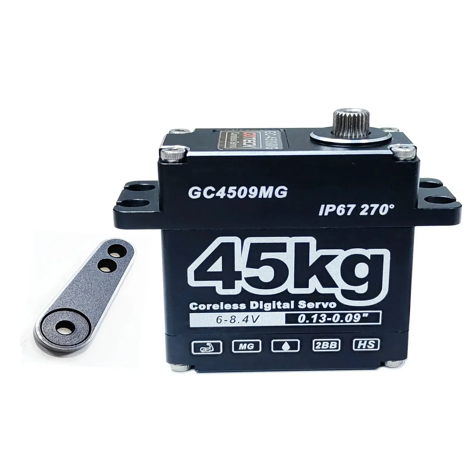 RC Servo 25kg 35kg 45kg Metal Waterproof Servo For RC 1/10 1/8 Traxxas TRX4 Axial SCX10 Crawler Car Robot Truck Robot Parts 5
