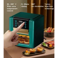 Air Fryer Oil-Free Household Intelligent 12L Large-Capacity Multi-Function Electric Fryer Oven Led Touch Screen Fryer 110V/220V 2
