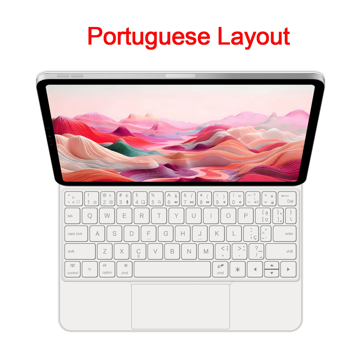 Magic Backlight Keyboard Folio with Smart Magnetic Cover and TouchPad Keyboard