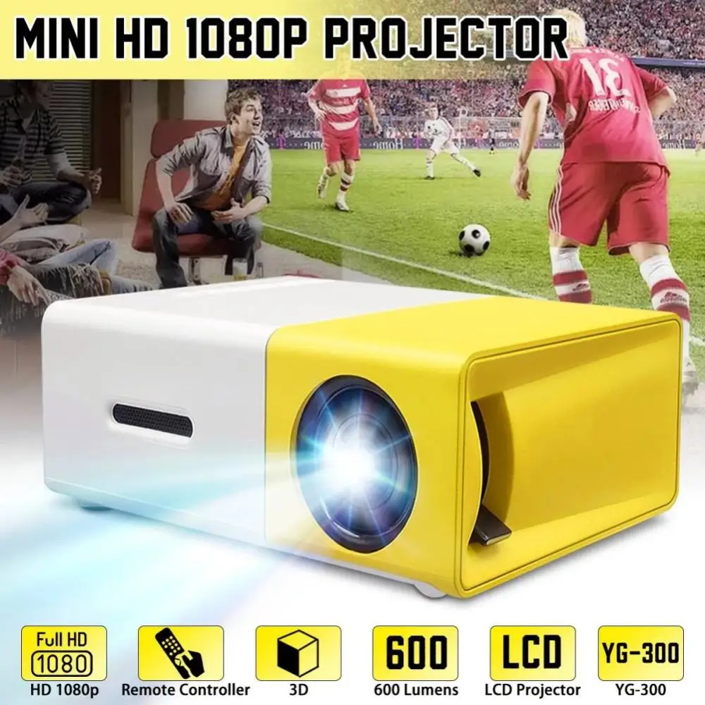 LED Home Mini Projector Support 1080P HD USB AV TF Portable Media Player Electronics TV Audio Video Equipment Projectors Home