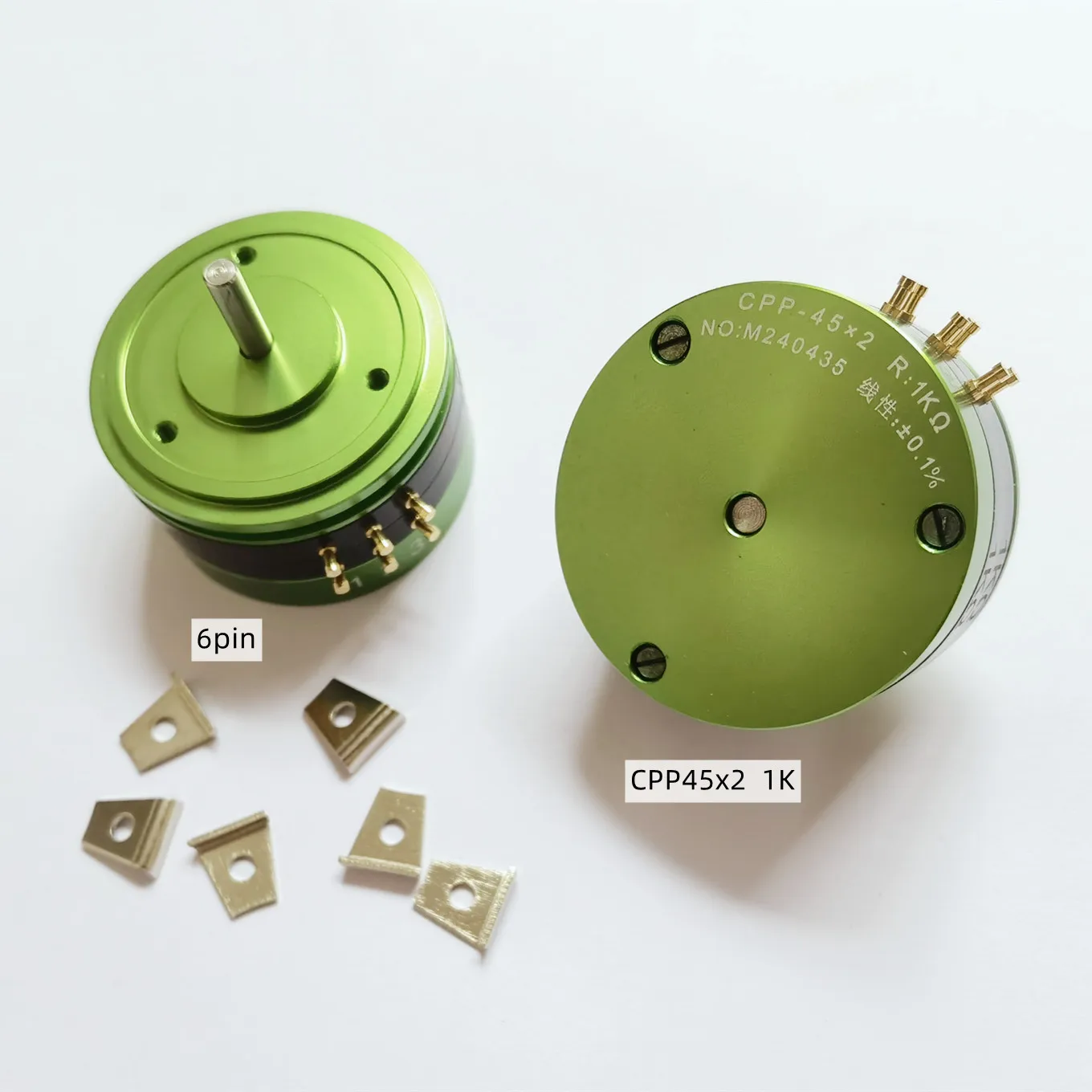 

Original new 100% CPP45x2 green meter CPP45Bx2 precision conductive plastic potentiometer 1K 2K 5K 10K angle sensor switch