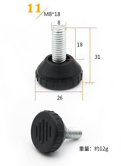 Furniture Adjustable Bolt Chair Feet Level Floor Protector Leg Pad Base M8 M6 Sofa Cabinet Table Mute Damping Anti-skid