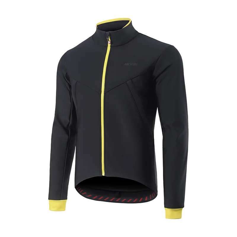 ARESFUEL Men's Winter Cycling Jacket Softshell Fleece MountainBike Biking Bicycle Jacket Thermal Windbreaker F12393006