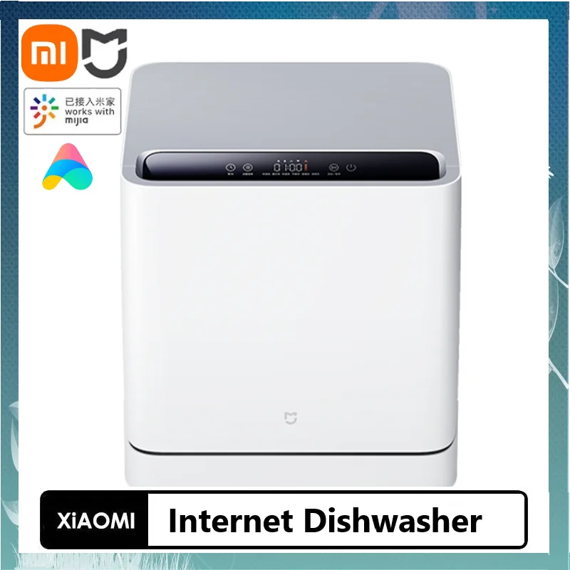 New Xiaomi Desktop Dishwasher Xiaomi Kitchen Cleaner Home Dish Wash Machine 4 Set of Tableware Washable Work With Mi Home App| | - AliExpress