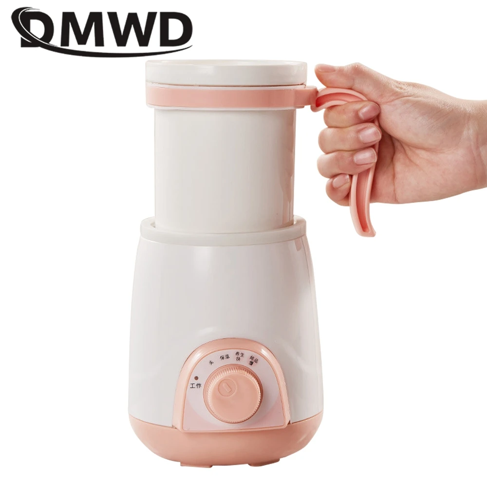 MINI Electric Slow Cooker Desktop ELectric Kettle Porridge Soup Stew Pot 0.4L Ceramic Tank Heating Cup Teapot 3 Gear Temperature