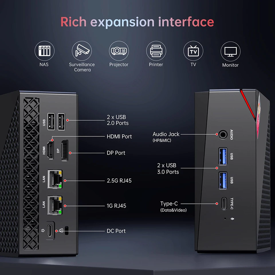 NIPOGI-AM06 pro PCゲーマー用ミニPCWindows 11,デスクトップPC