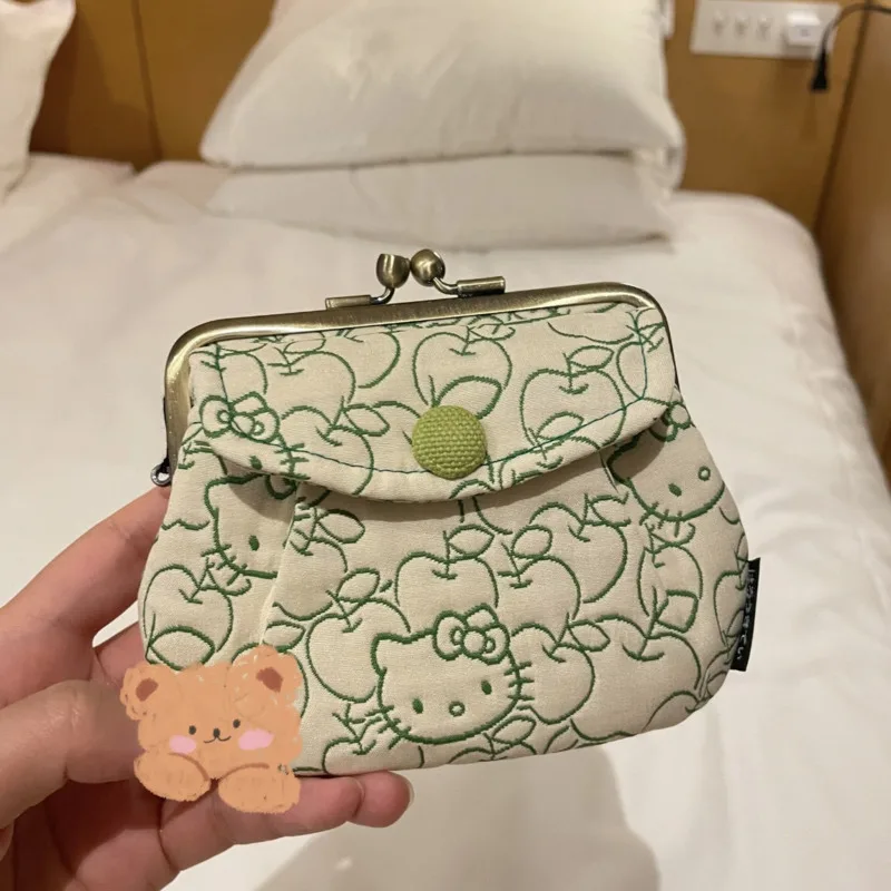 

Модная Цветочная сумка для монет Sanrio Kuromi Kt, симпатичный кошелек, мультяшный Кошелек из искусственной кожи для девочек, детский клатч, подарок на день рождения, Carteira