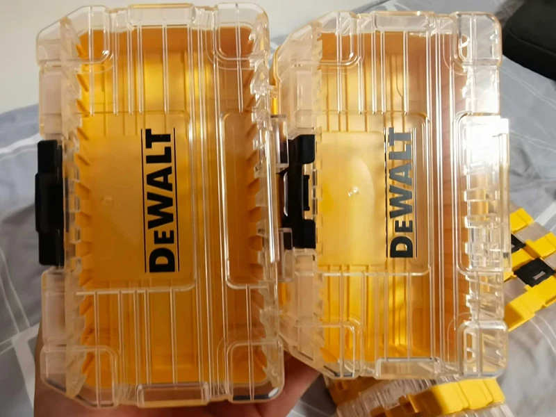 Dewalt Bohrer Teile Aufbewahrung sbox Bit halter Schall wand Elektro werkzeuge Zubehör stapelbar Tough Case Batch Kopf Teiler Regal – Detail 16