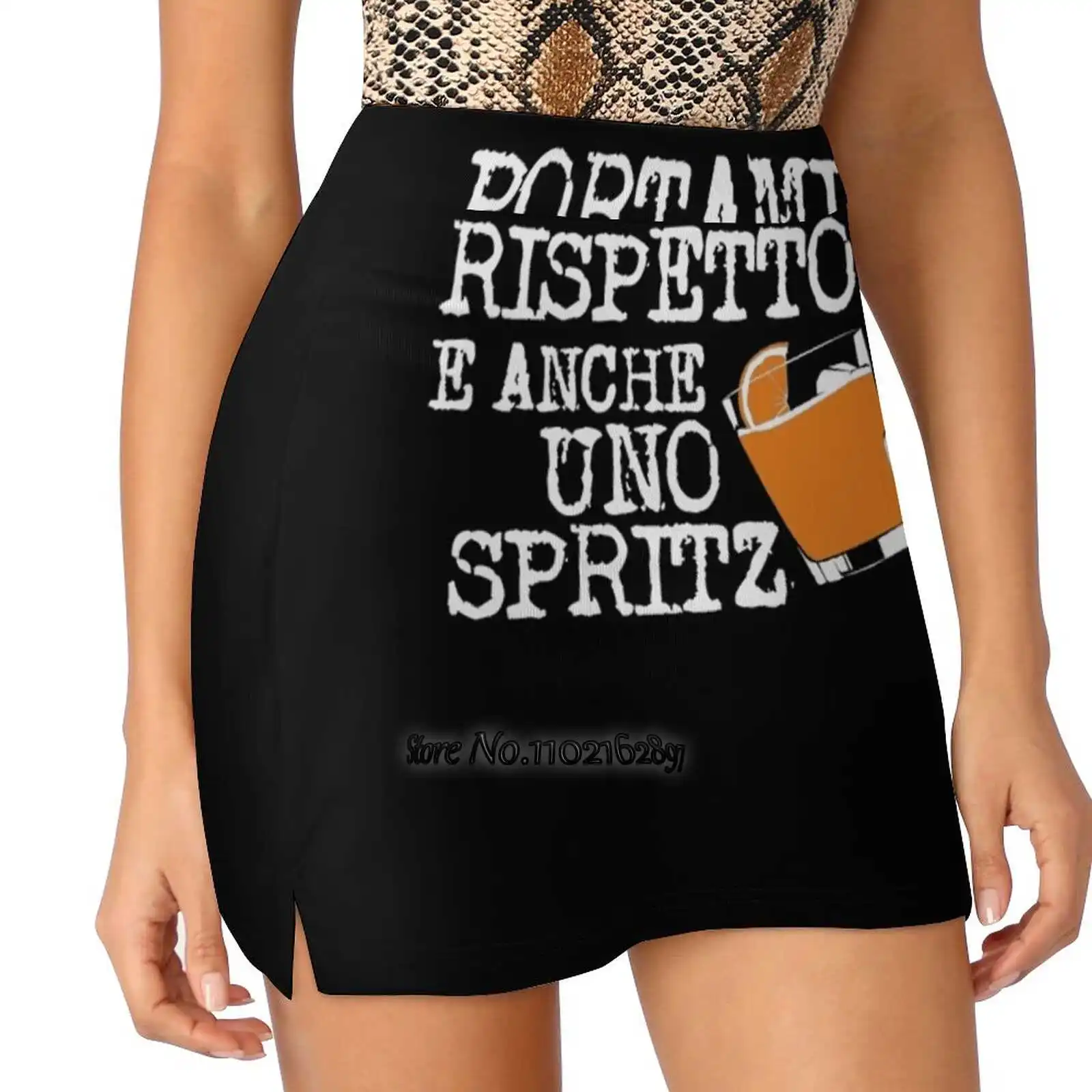 

Portami Uno Spritz Women Tennis Skirts Golf Badminton Pantskirt Sports Phone Pocket Skort Sprtiz Respect Italian Made In Italy