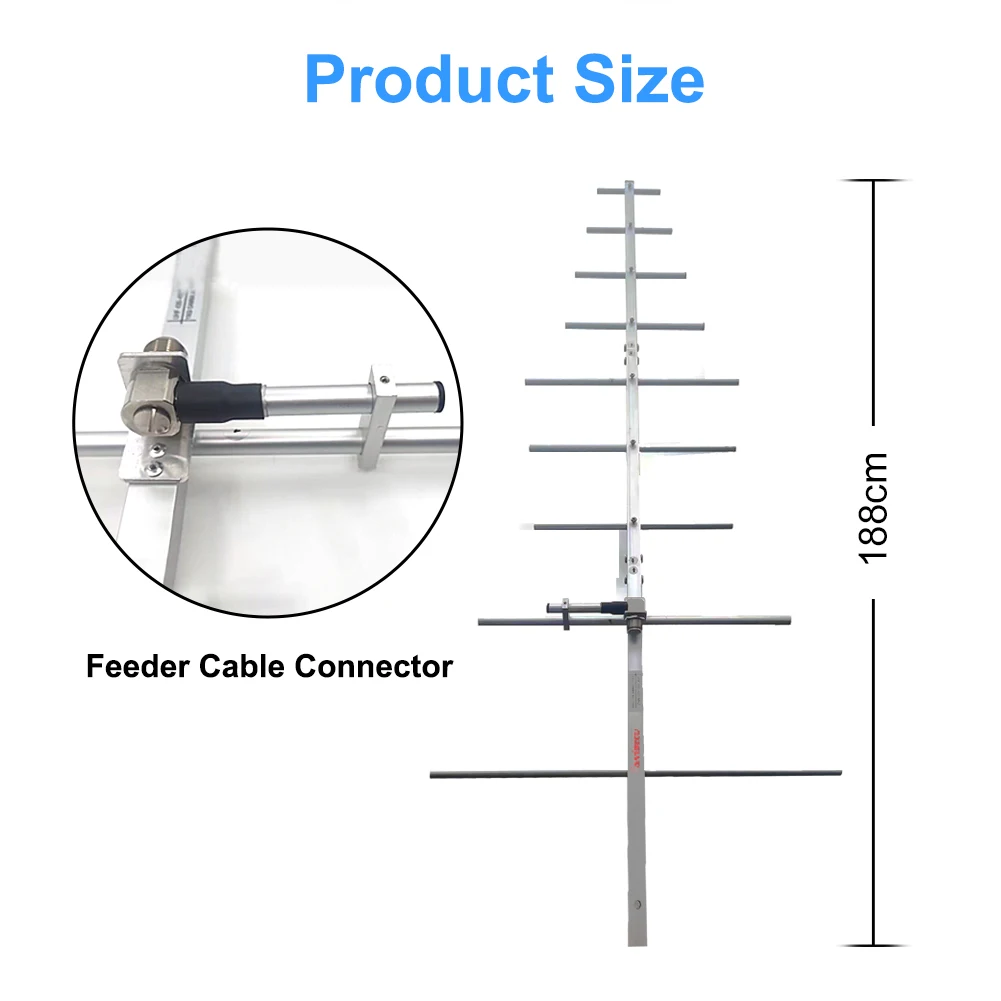 Yagi Antenna Yagi-AY09 UHF 430-450MHz SO239 Connector Fit For TYT MD-380 MD398 N