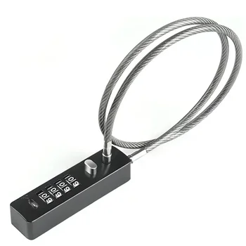 4 Digit Combination Cable Lock Reset Code for Bike Locker File Cabinet Padlock Hardware Furniture Anti-theft Lock 1