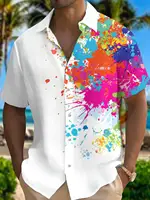 Nouveau Hawaii printemps/été mode loisirs rue marche touristique plage imprimé complet ouvert manches courtes bouton chemise, XS-5XL 4