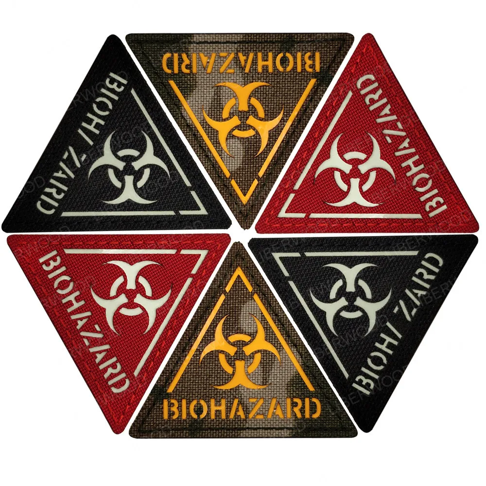 Umbrella Corporation PVC 3D Rubber Badge Tactical Patch Raccoon Logo Corp  Biohazard Insignia Applique Emblem