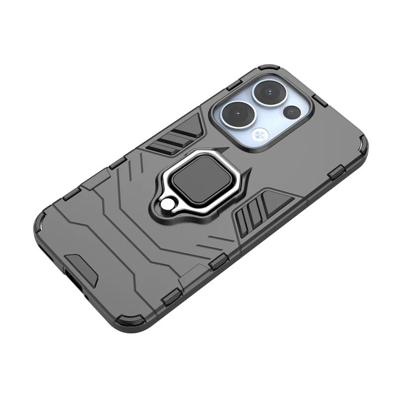 Shockproof Armor Metal Ring Phone Case with Magnetic Car Holder