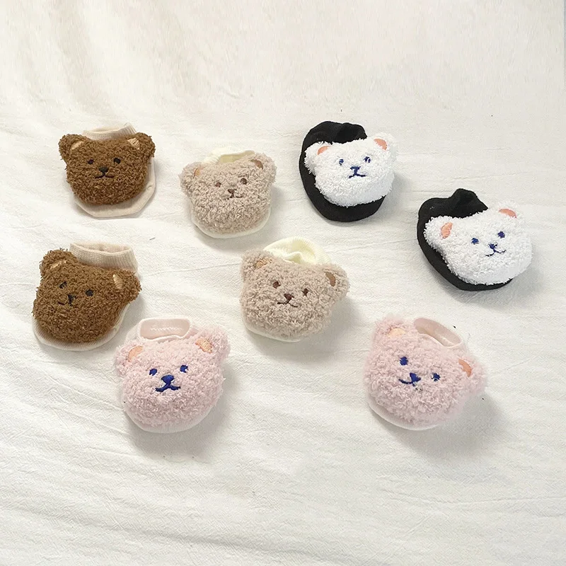 Baby Short Socks Newborn Cartoon Bear Sock Kids Boys Girls