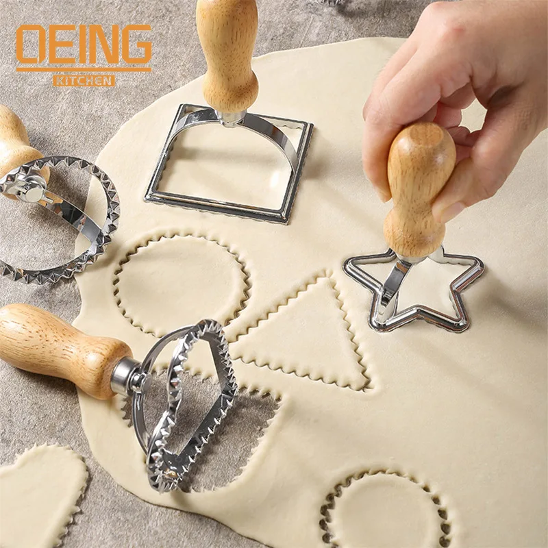 Ravioli Cutter Pastry Press Mold Dumpling Lace Embossing Device Ravioli