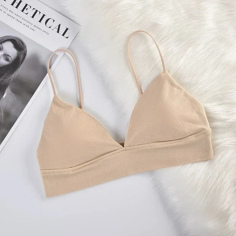 New Summer Women Bra French Triangle Tube Top Sexy Seamless Bras Camisole Wireless Backless Lingerie Bralette women lingerie bra,women tube tops