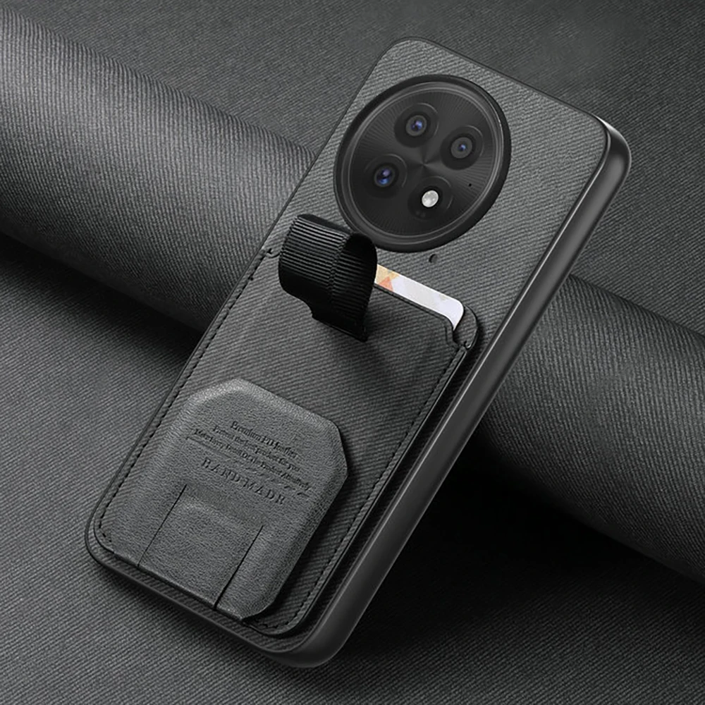 Shockproof Leather Card Holder Stand Luxury Phone Case